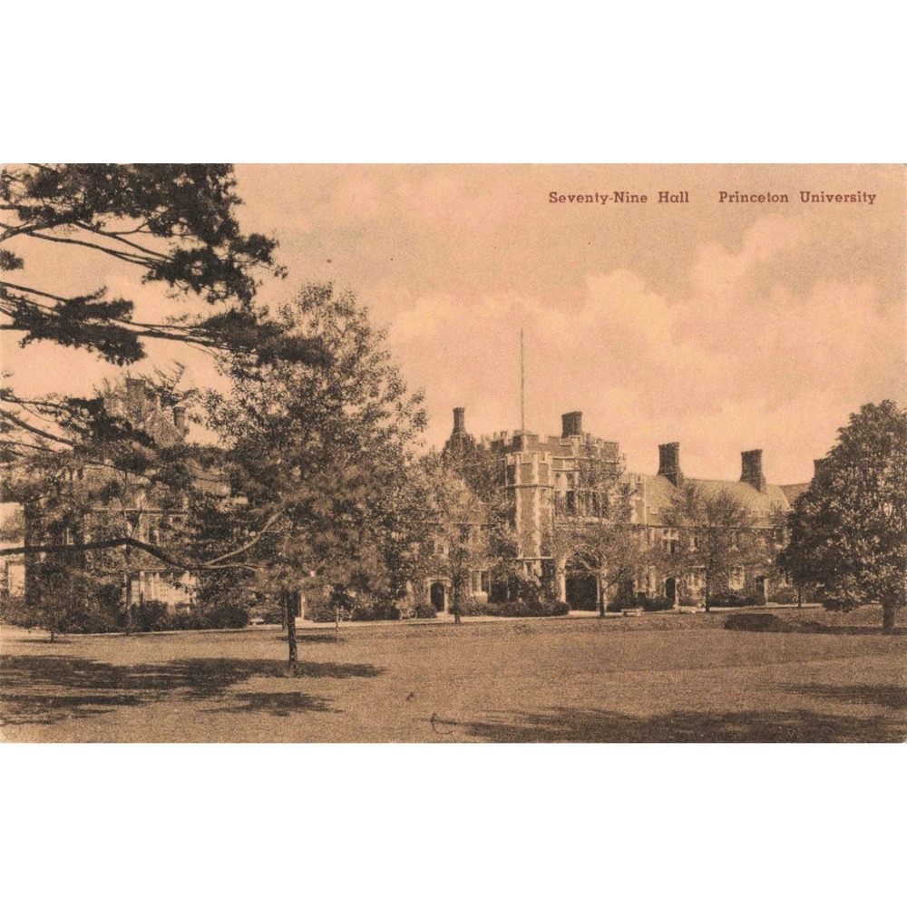 Vintage Princeton University Seventy-Nine Hall Postcard Albertype Co NJ - Picture 1 of 2